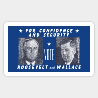 1940 Vote Roosevelt and Wallace Sticker